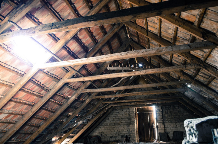 blown-in cellulose insulation attic